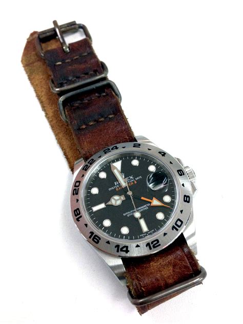 rolex explorer 2 straps|rolex explorer 2 nato strap.